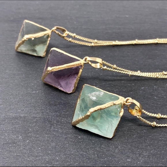 🎉🎉HOST PICK🎉🎉Fluorite Crystal Boho Necklace - Picture 2 of 6